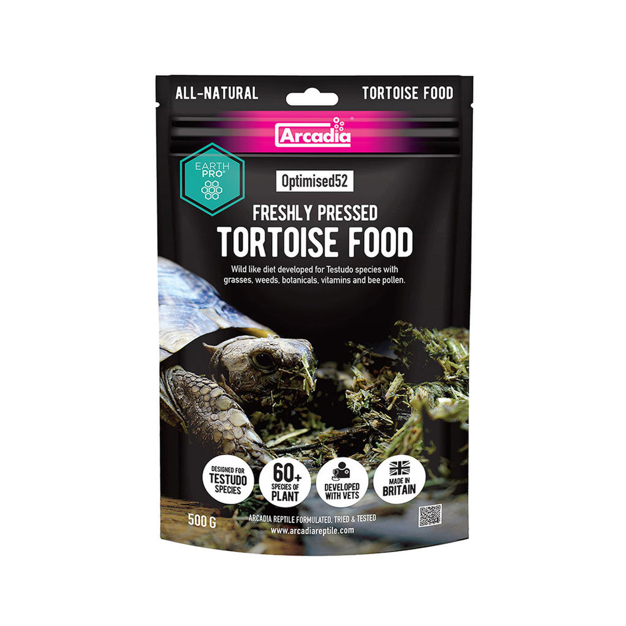 ARCADIA EARTHPRO OPTIMISED52 TORTOISE FOOD, 500G