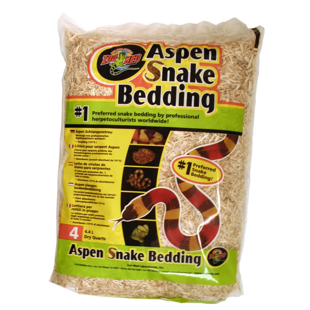 Zoo Med Aspen Snake Bedding 4.4L, SB-4