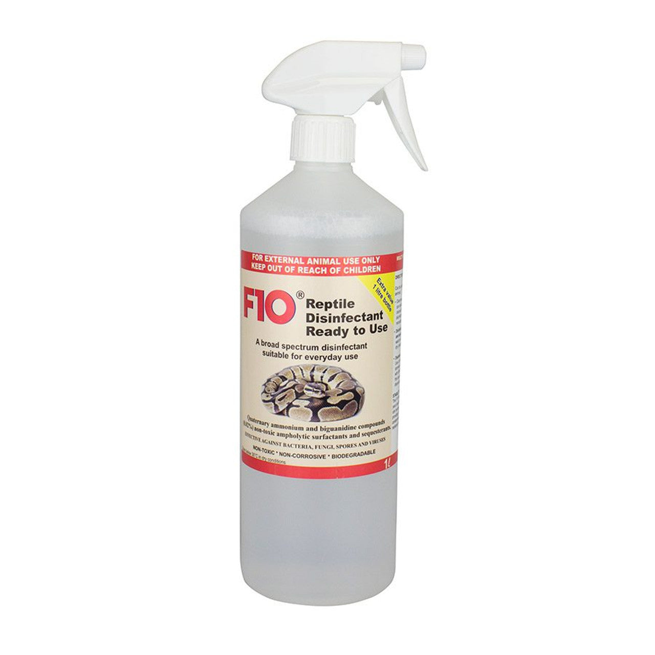 F10 REPTILE READY TO USE Disinfectant 1 Litre Trigger