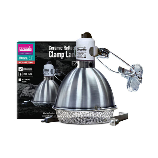 Arcadia Reflector Clamp Lamp With Ceramic holder E27 - 14cm