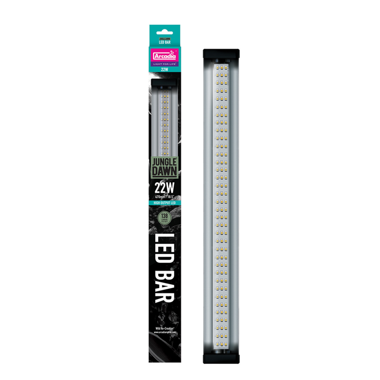 Arcadia Jungle Dawn LED Bar, 470mm (18.5"), 22 Watt